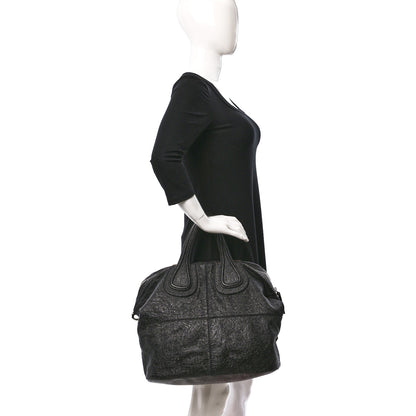 Givenchy Glazed Pebbled Calfskin Medium Nightingale Black 2 of 12