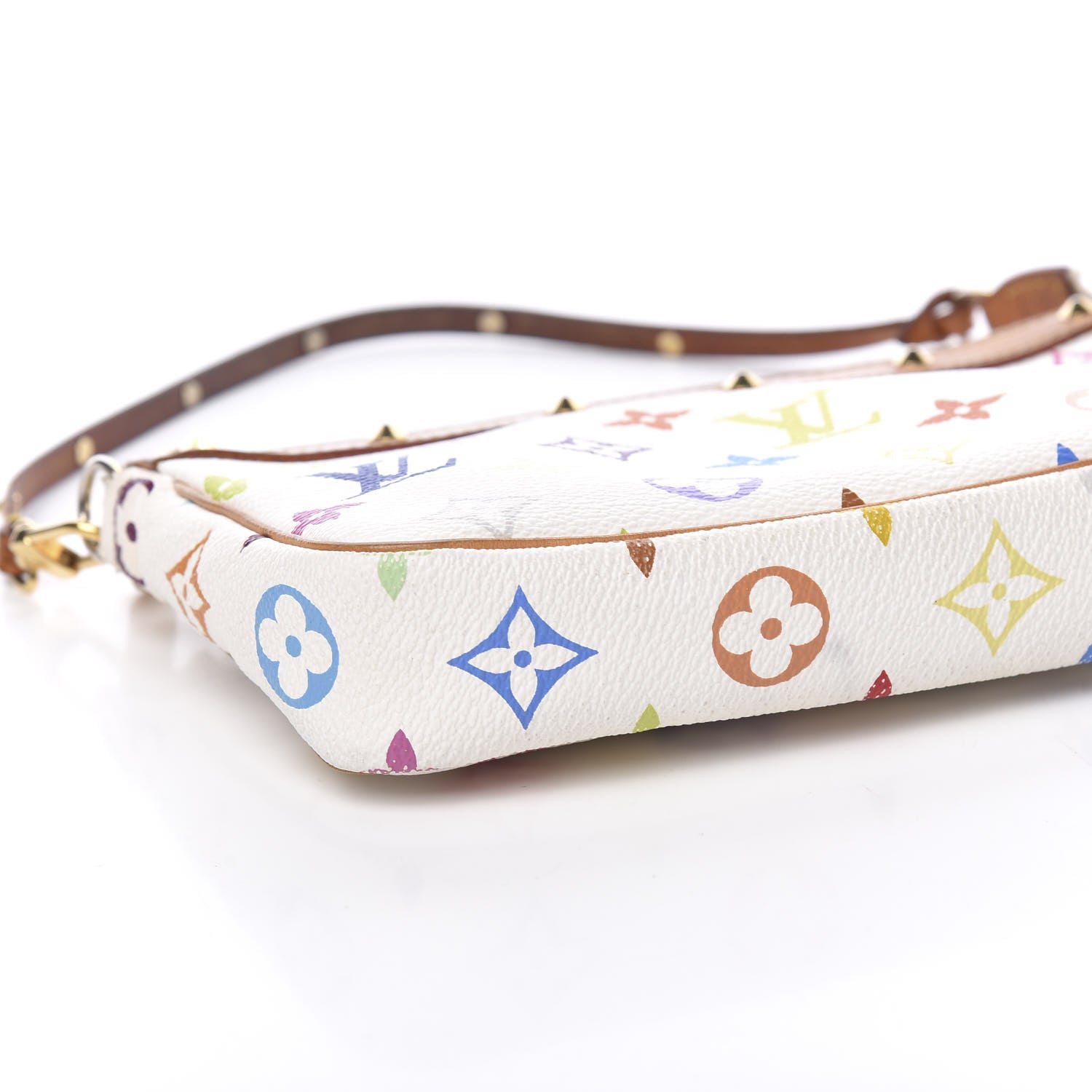 Louis Vuitton Monogram Multicolor Pochette Accessories White 13 of 14