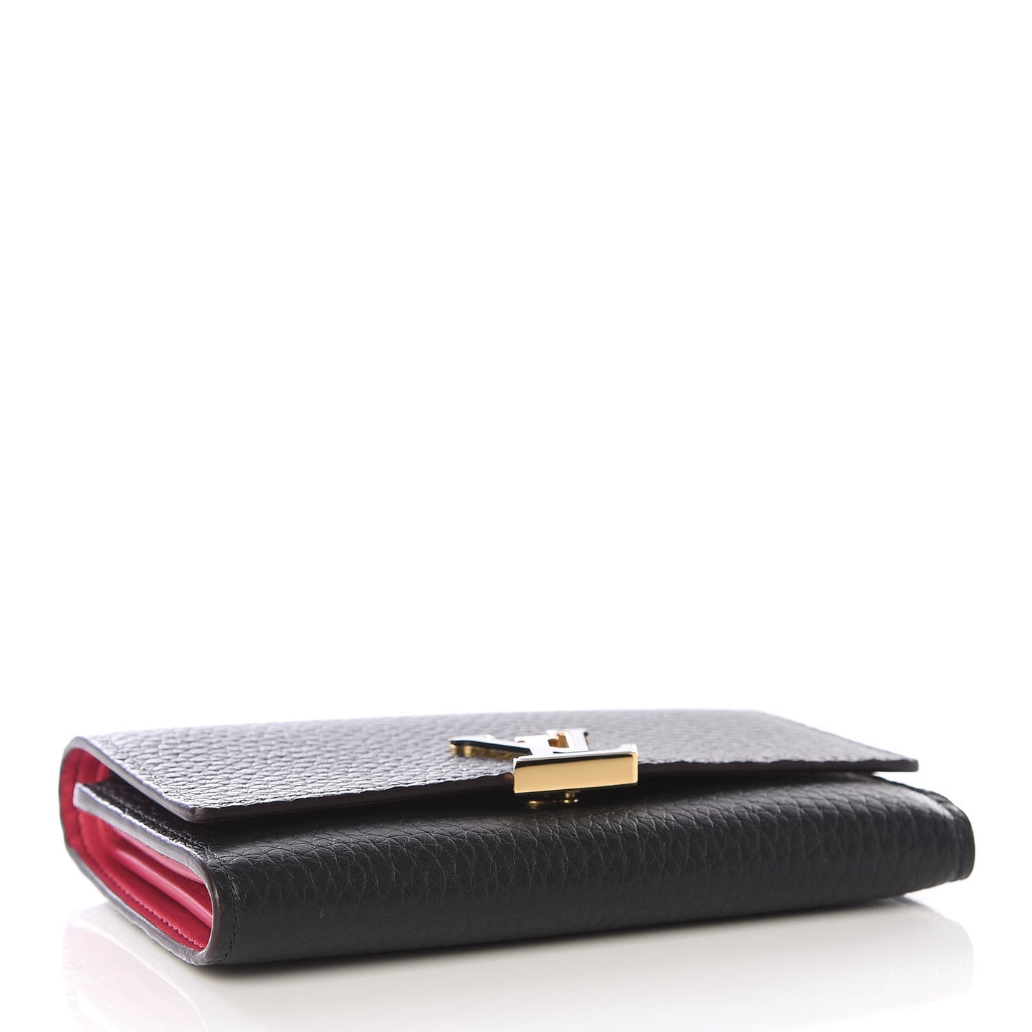 Taurillon Capucines Compact Wallet Black