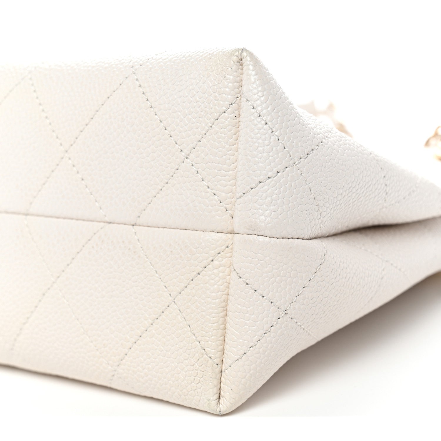 Chanel Caviar Quilted Small City Walk Hobo White 10 of 12