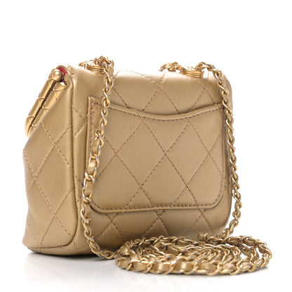 Chanel Metallic Lambskin Quilted Small My Crush Bag Gold 2 of 4