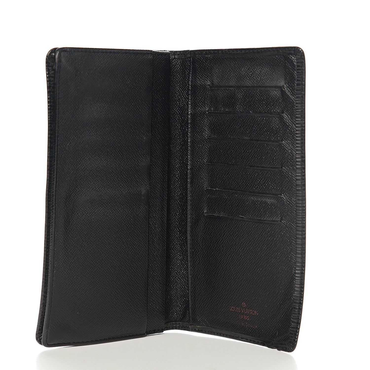 Louis Vuitton Epi Porte Valeurs Checkbook Wallet Black 4 of 7