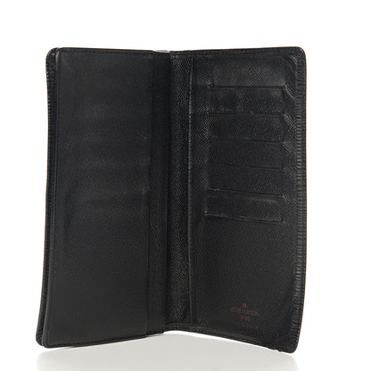 Louis Vuitton Epi Porte Valeurs Checkbook Wallet Black 4 of 7