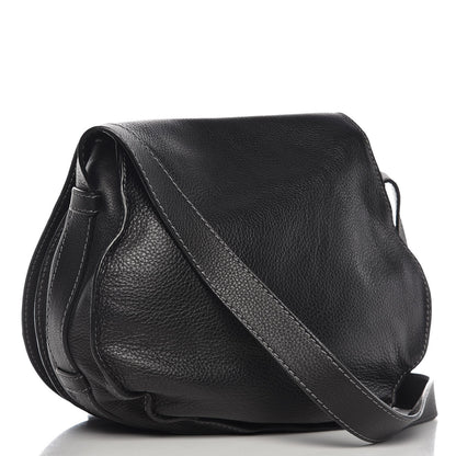 Chloe Calfskin Medium Marcie Round Crossbody Bag Black 3 of 8