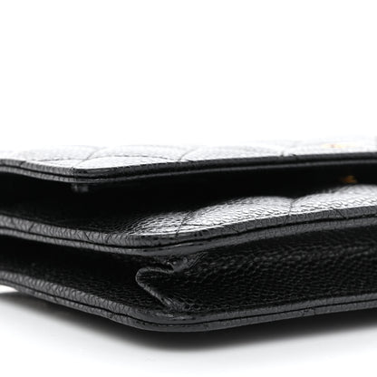 Chanel Caviar Quilted Wallet On Chain WOC Black 10 of 12