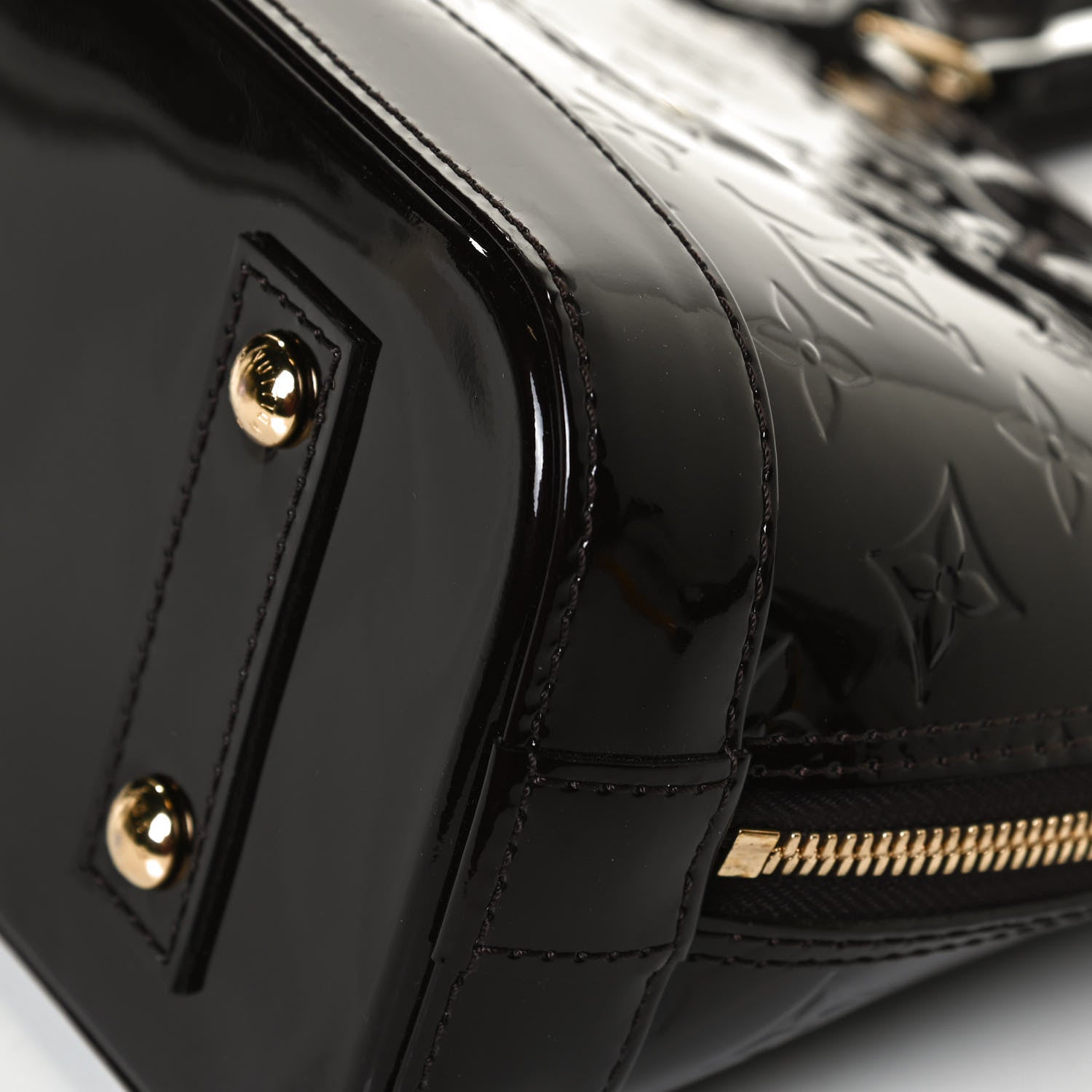 Louis Vuitton Vernis Alma BB Amarante 10 of 12