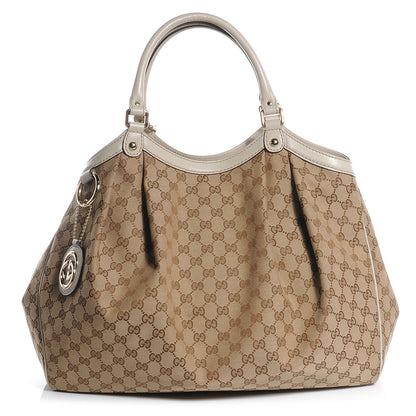 Gucci Monogram Large Sukey Tote Off White 1 of 7