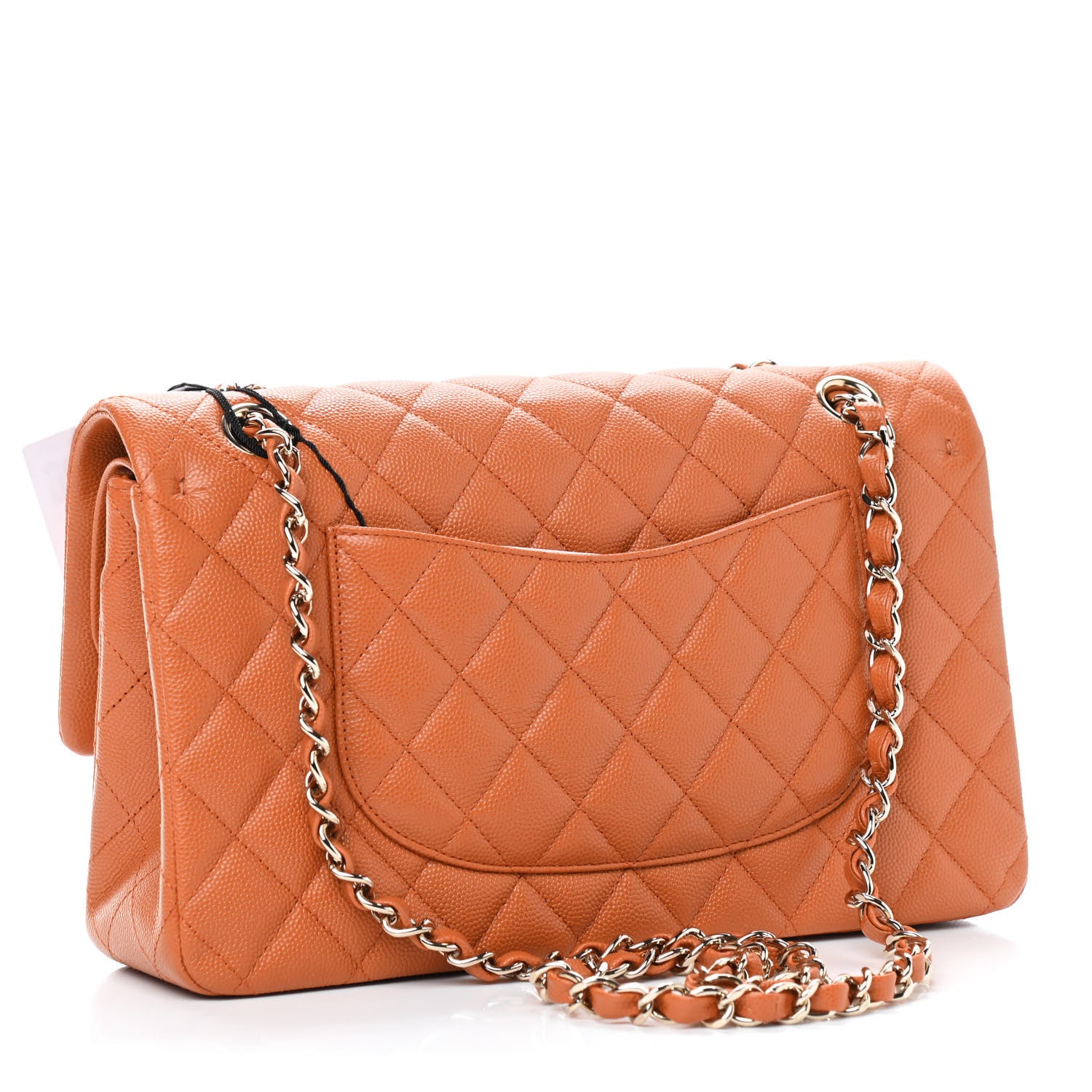 Chanel Caviar Quilted Medium Double Flap Light Brown 3 of 9