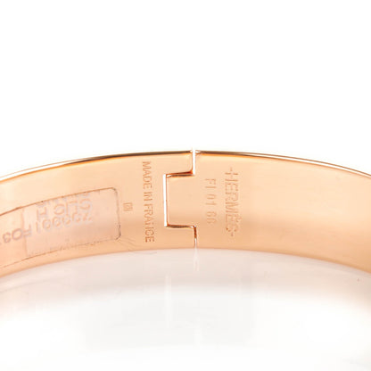 Hermes Enamel Narrow Clic Clac H Bracelet PM White 5 of 5