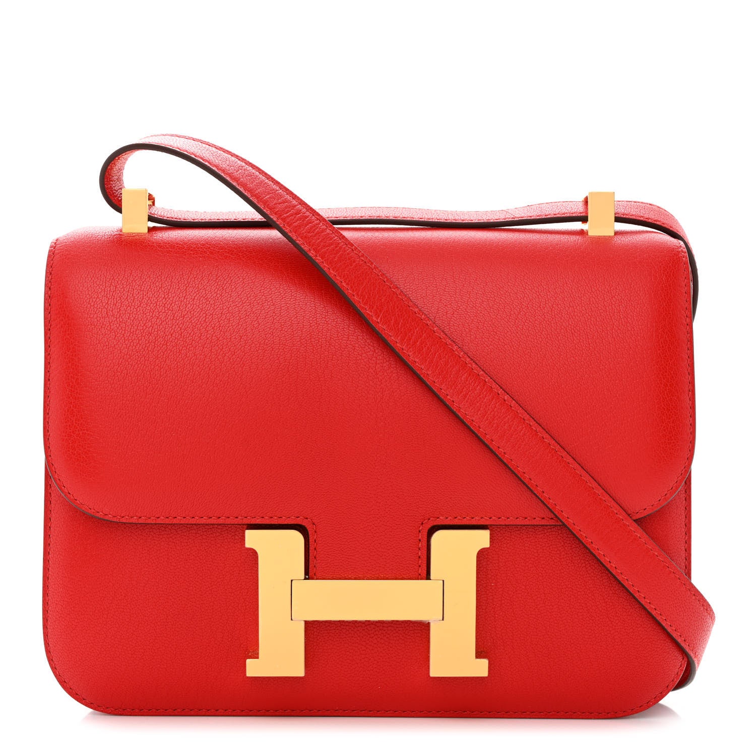 Hermes Chevre Mysore Constance 1-24 Rouge de Coeur 1 of 11