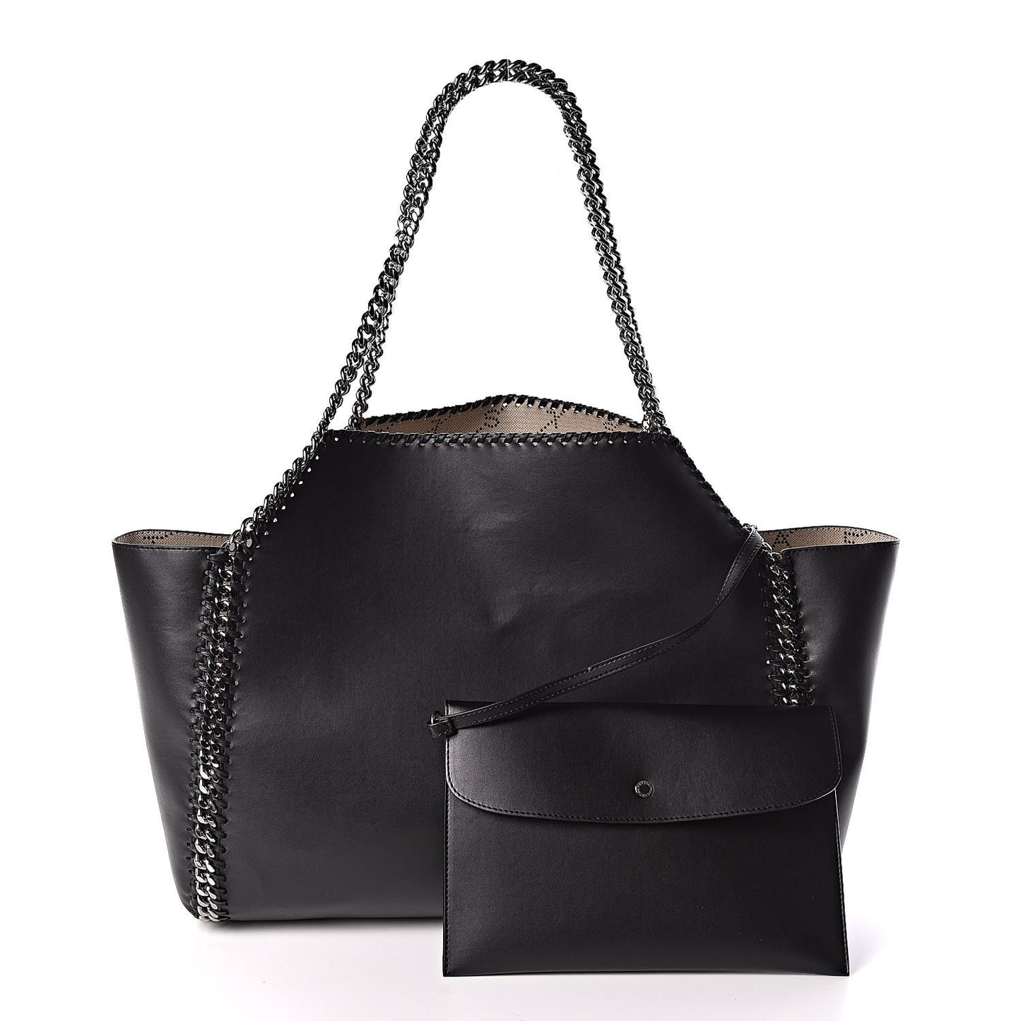 Alter Nappa Falabella Fine Chain Tote Black