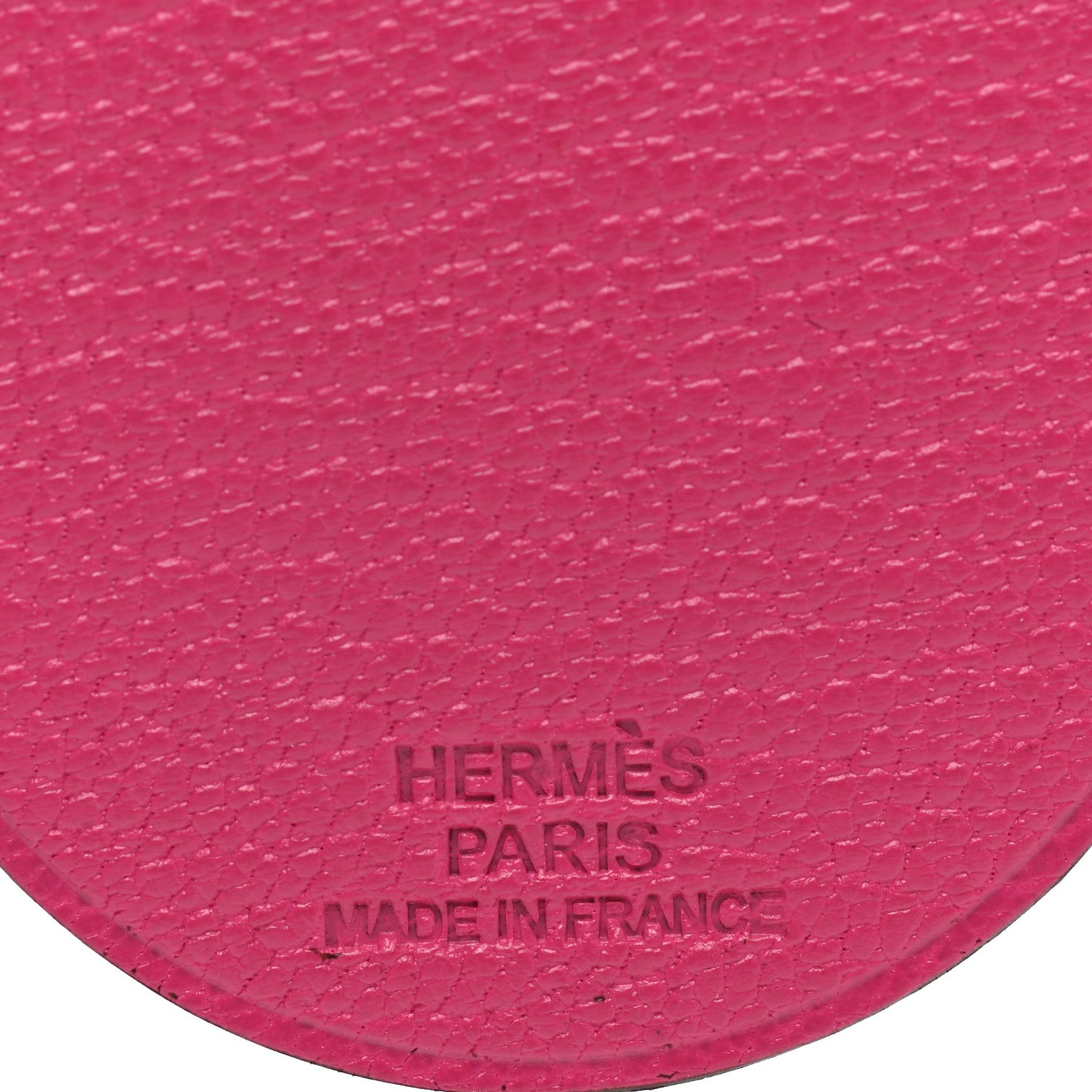 Hermes Chevre Mysore Pig Key Chain Pink Rose Shocking 3 of 4
