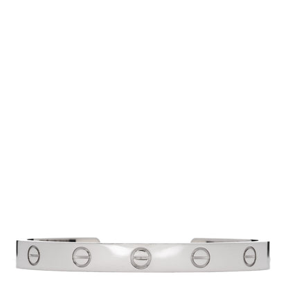 Cartier 18K White Gold LOVE Cuff Bracelet 16 1 of 4