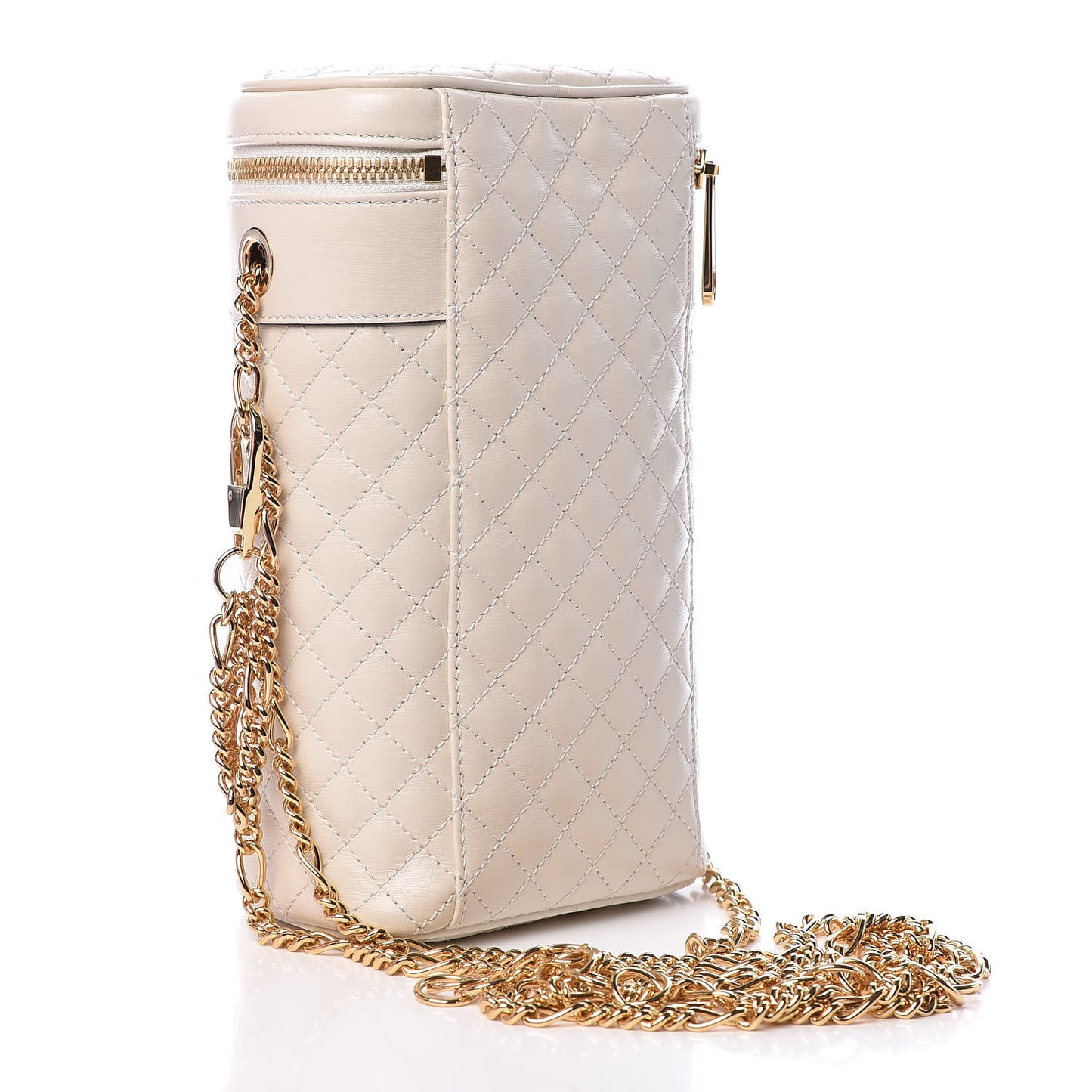 Calfskin Trapuntata Zumi Belt Bag Off White