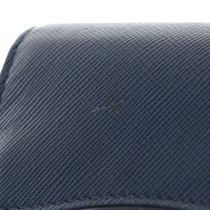Prada Saffiano Wave Continental Flap Wallet Bluette Azzurro 9 of 12