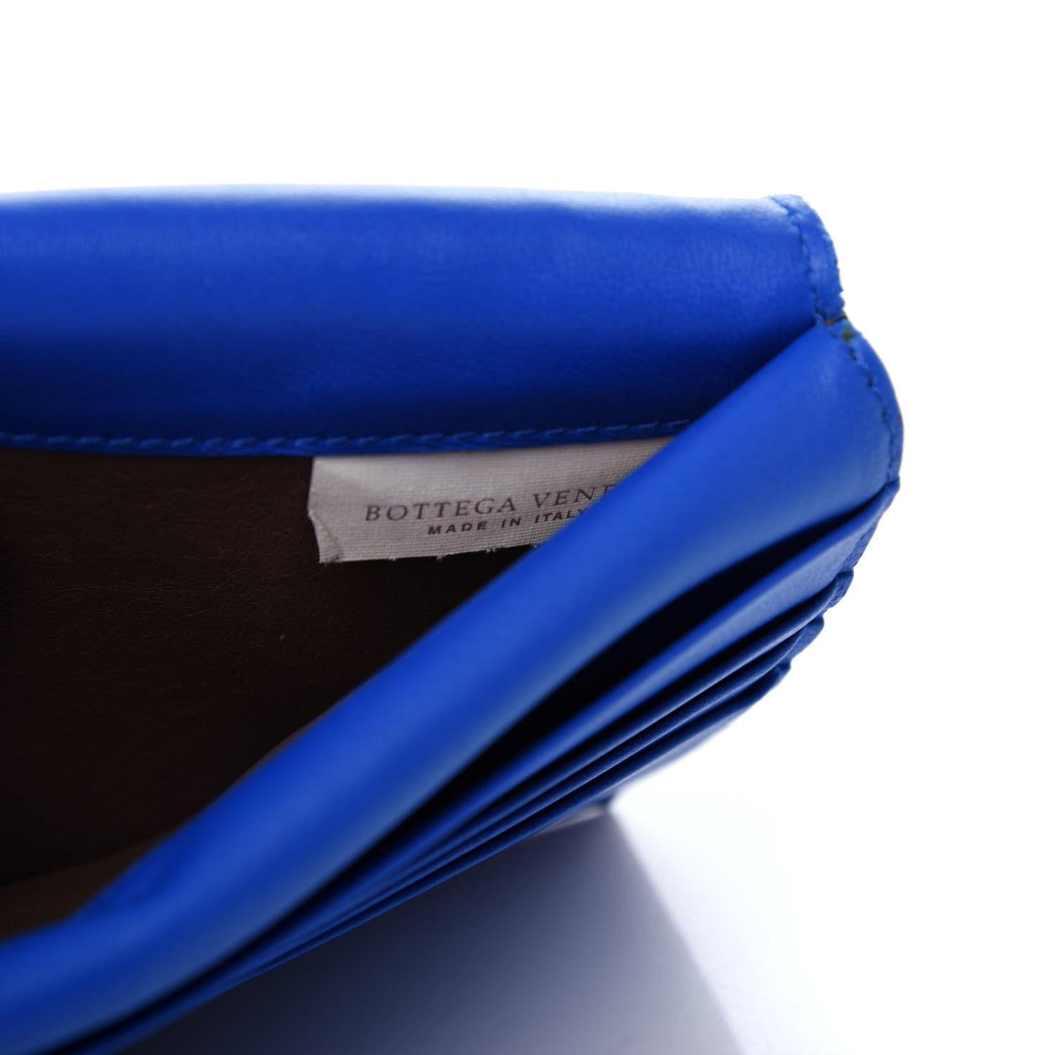 Bottega Veneta Nappa Ayers Intrecciato Clutch Wallet Blue 9 of 10