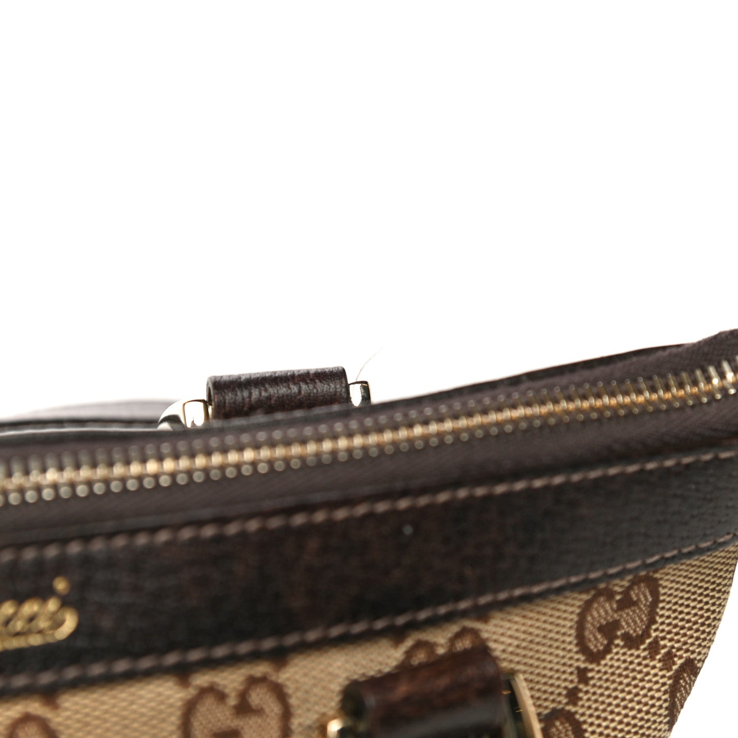 Gucci Monogram Small Abbey Tote Dark Brown 28 of 33