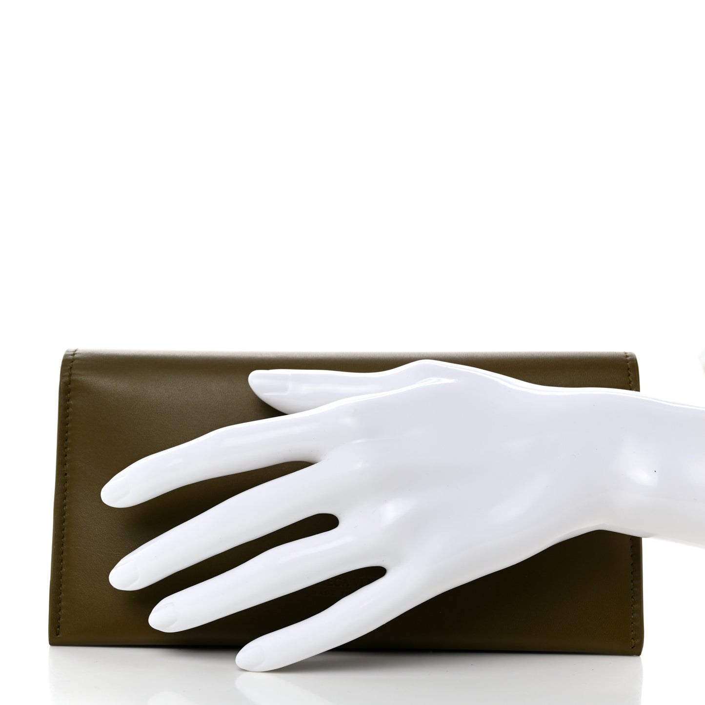 Nappa Logo Embossed Continental Wallet Mud