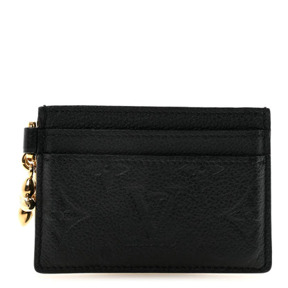 Louis Vuitton Empreinte Monogram LV Charms Card Holder Black 1 of 7