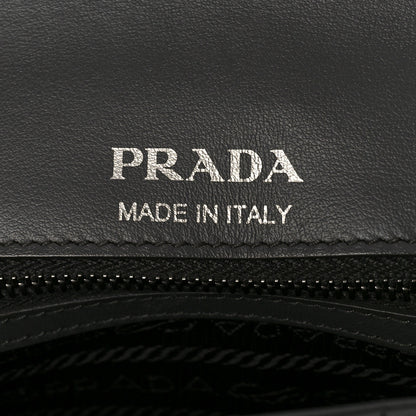 Prada Soft Calfskin Impunture Diagramme Small Chain Flap Shoulder Bag Marmo 6 of 8