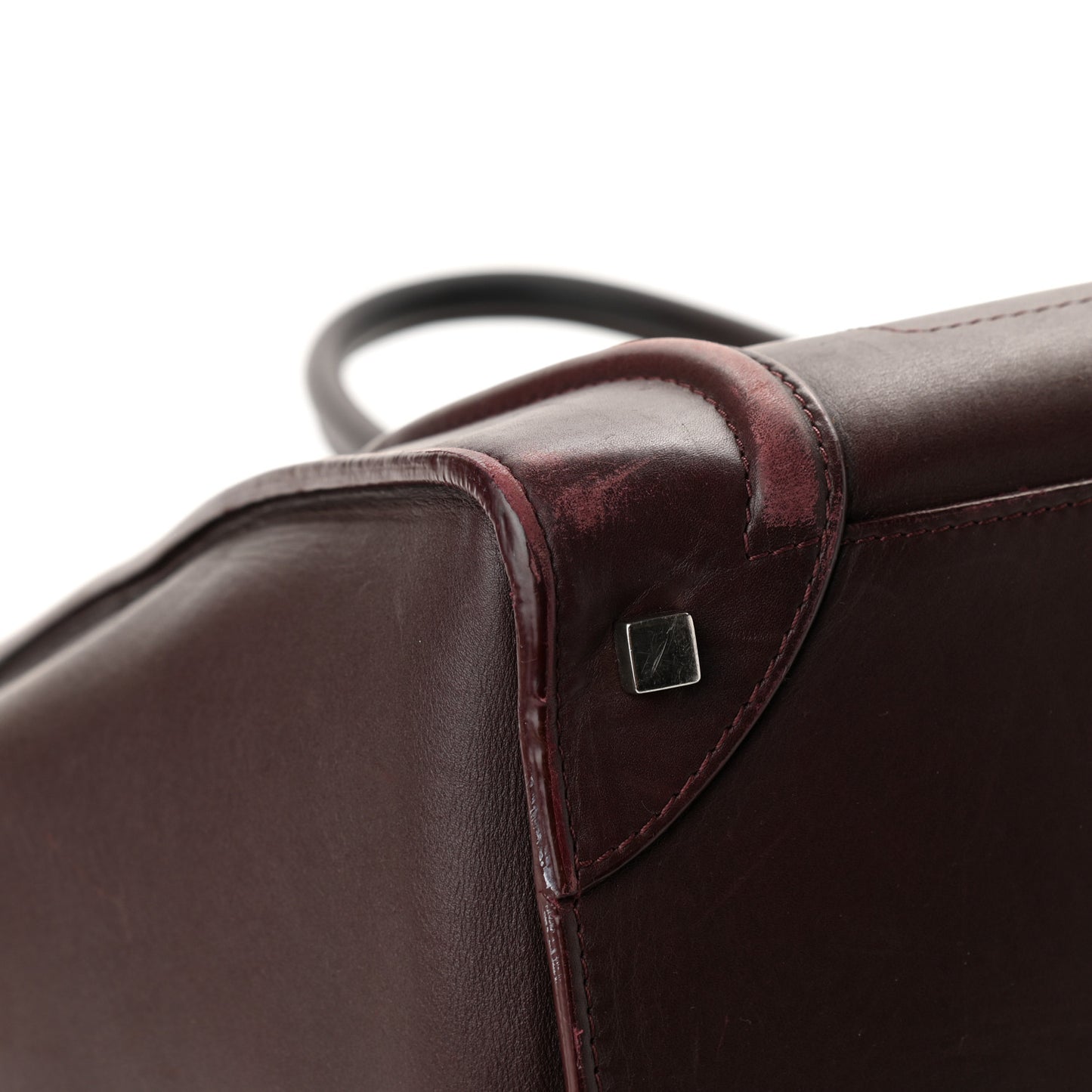 Smooth Calfskin Small Luggage Burgundy