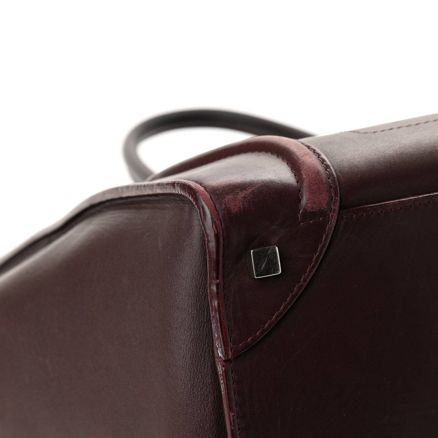Celine Smooth Calfskin Small Luggage Burgundy 5 of 18