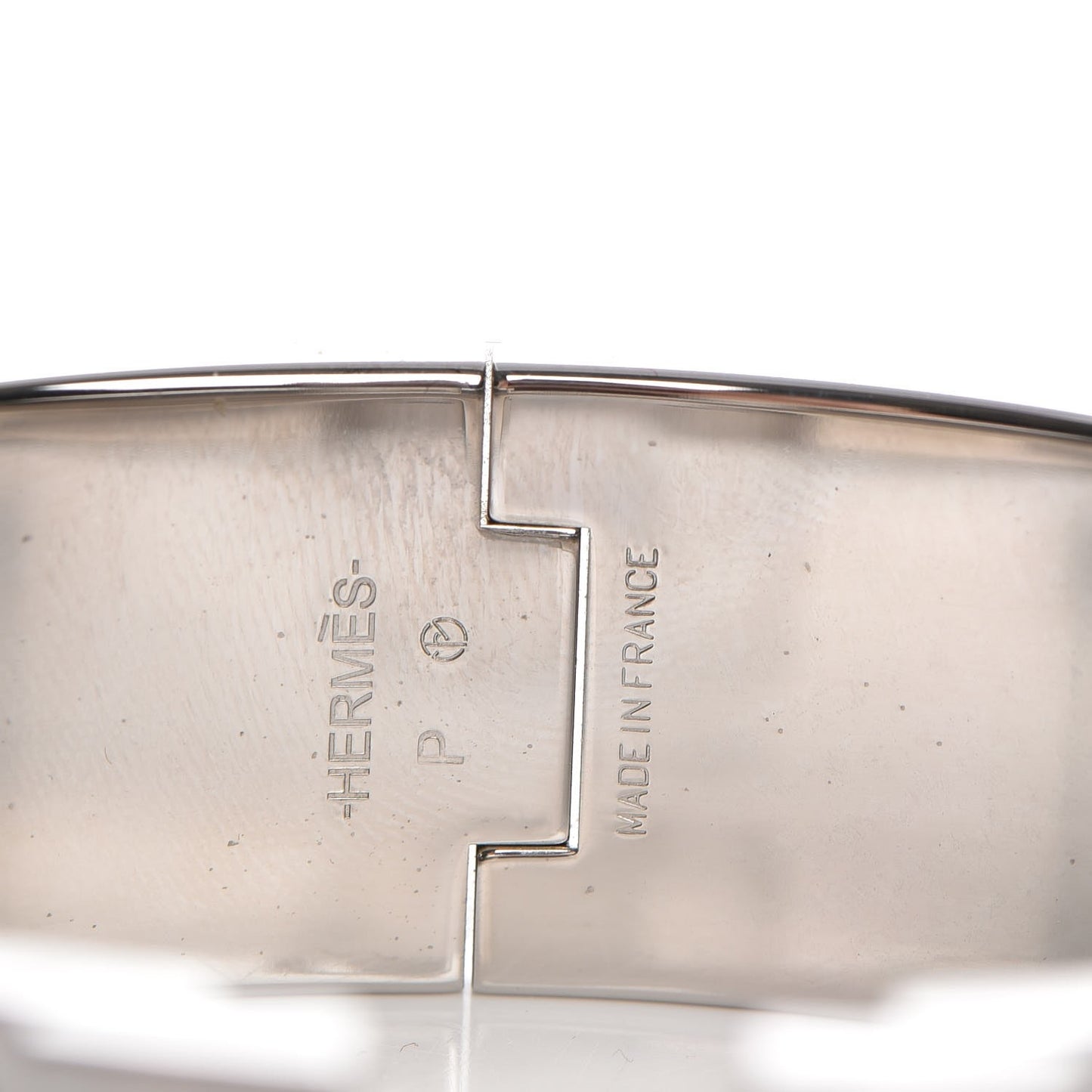 Enamel Wide Clic Clac H Bracelet GM Black