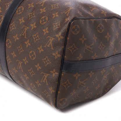 Louis Vuitton Monogram Macassar Keepall Bandouliere 45 5 of 11