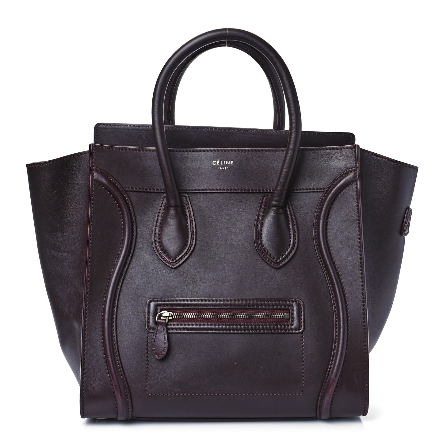 Smooth Calfskin Mini Luggage Burgundy