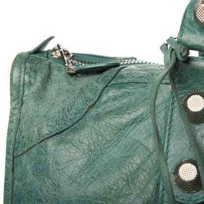 Balenciaga Agneau Giant 21 Silver Hardware Weekender Vert Sauge 12 of 22