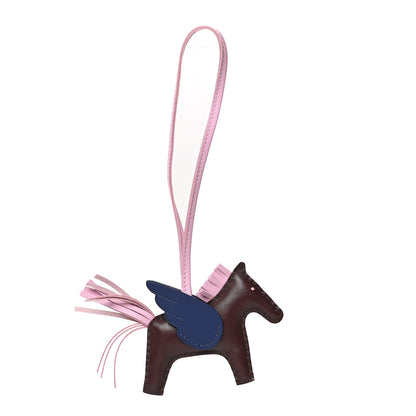 Hermes Milo Lambskin Grigri Rodeo Pegase Horse Bag Charm PM Rouge Sellier Mauve Sylvestre Bleu Saphir 1 of 4