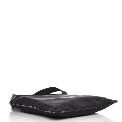 Prada Nylon Flat Messenger Bag Black 4 of 7