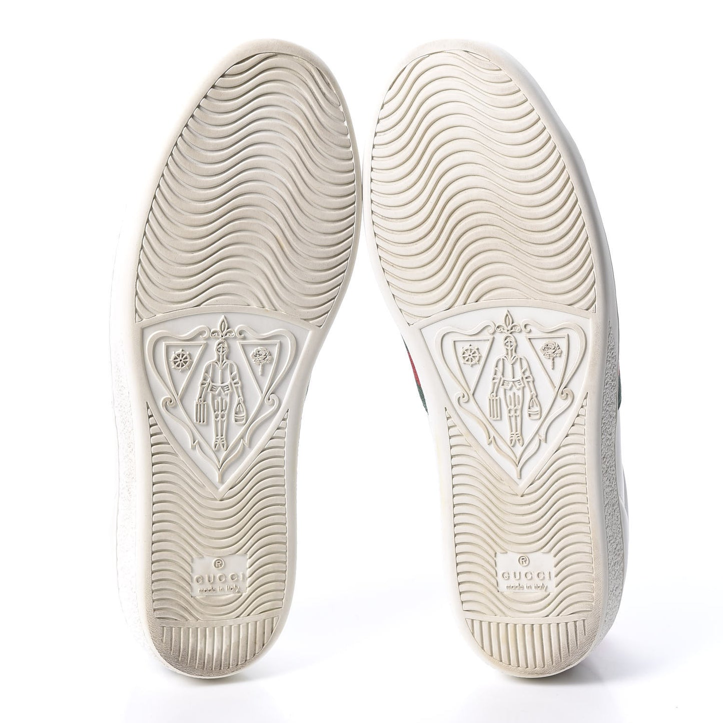 Calfskin Ayers Bee Embroidered Ace Sneakers 38 White Green