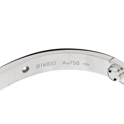 Cartier 18K White Gold 4 Diamond Love Bracelet 16 6 of 9