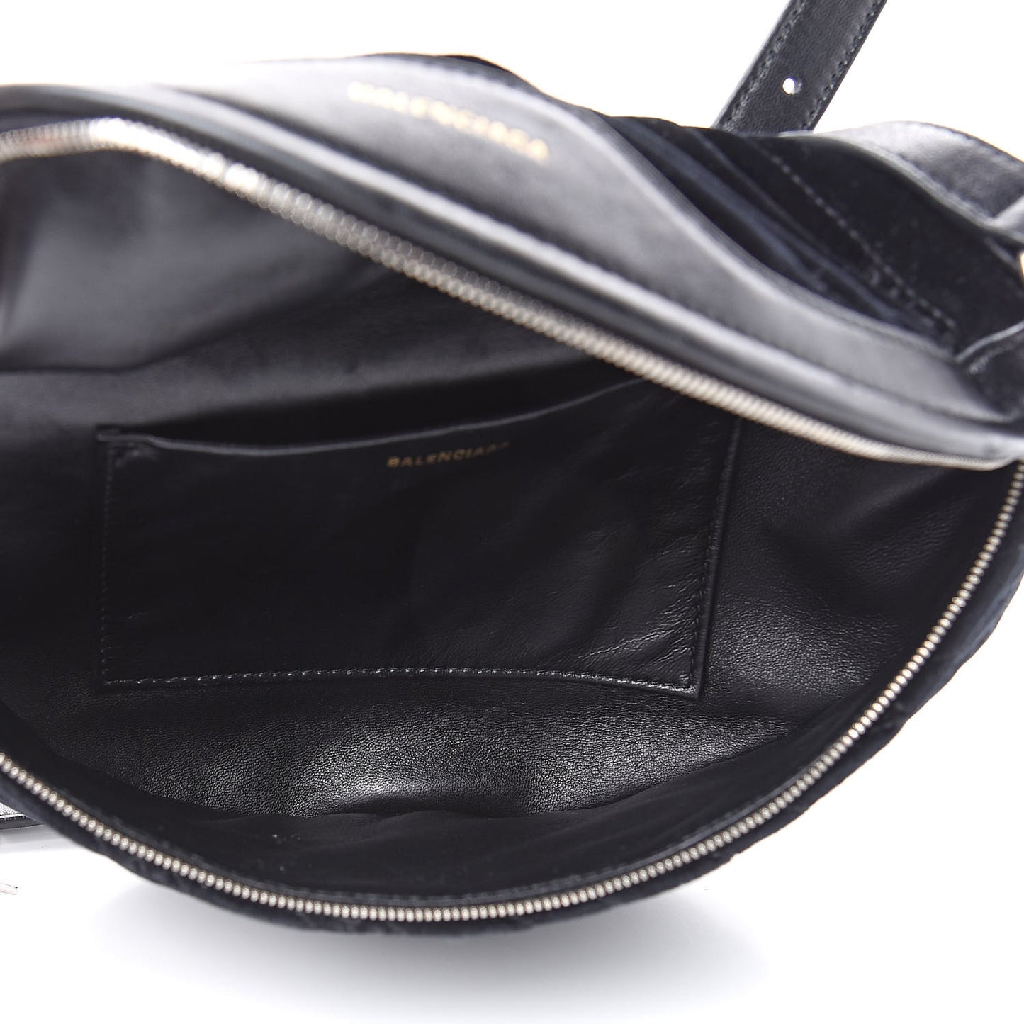 Crushed Velvet Diagonal Allover Logo Matelasse XS Souvenir Belt Bag Black
