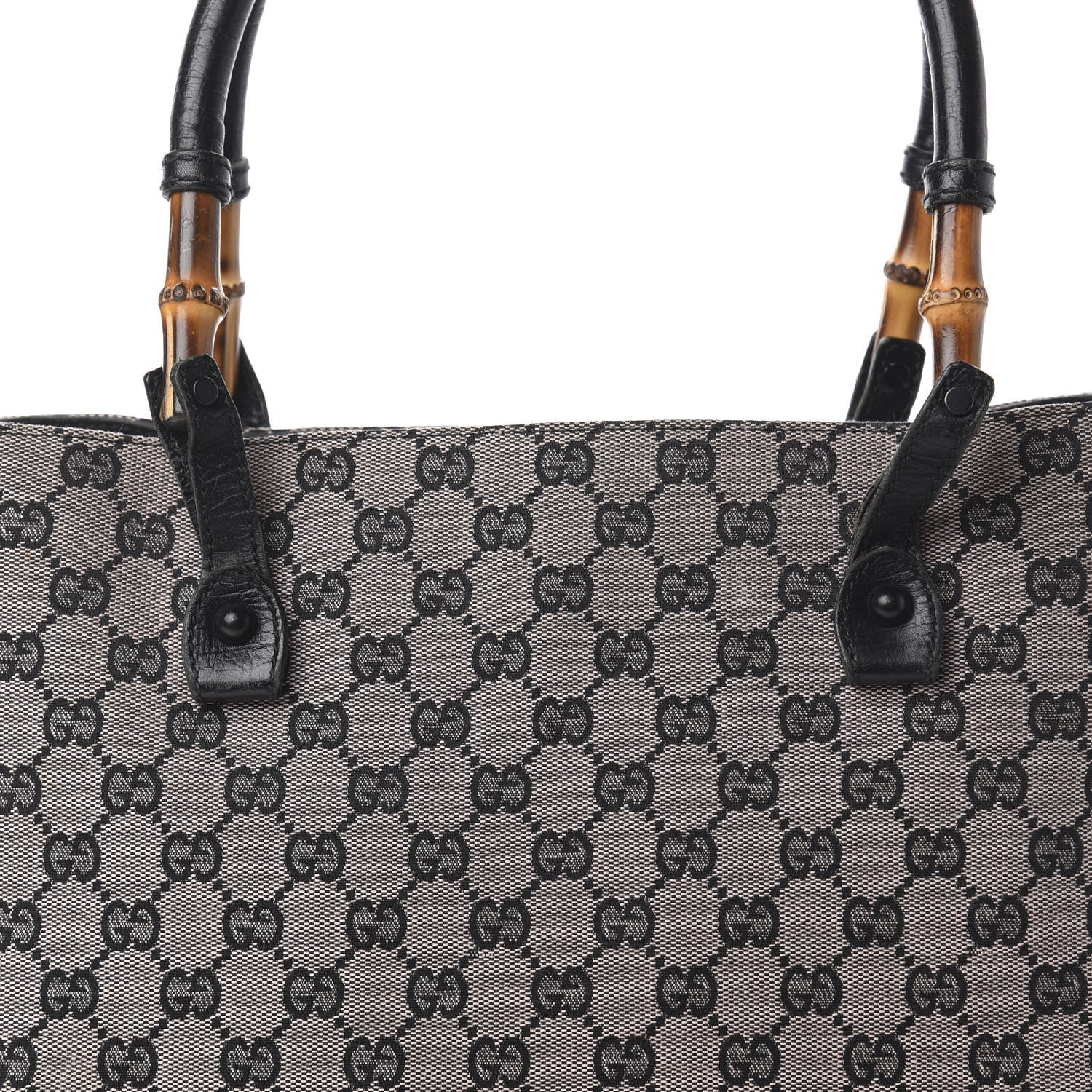 Gucci Monogram Small Bamboo Tote Navy 13 of 13