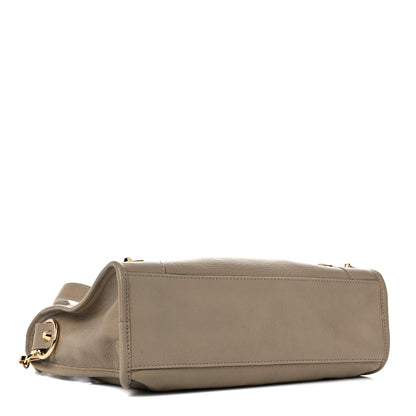 Balenciaga Chevre Gold Metallic Edge Hardware S City Beige Latte 3 of 9