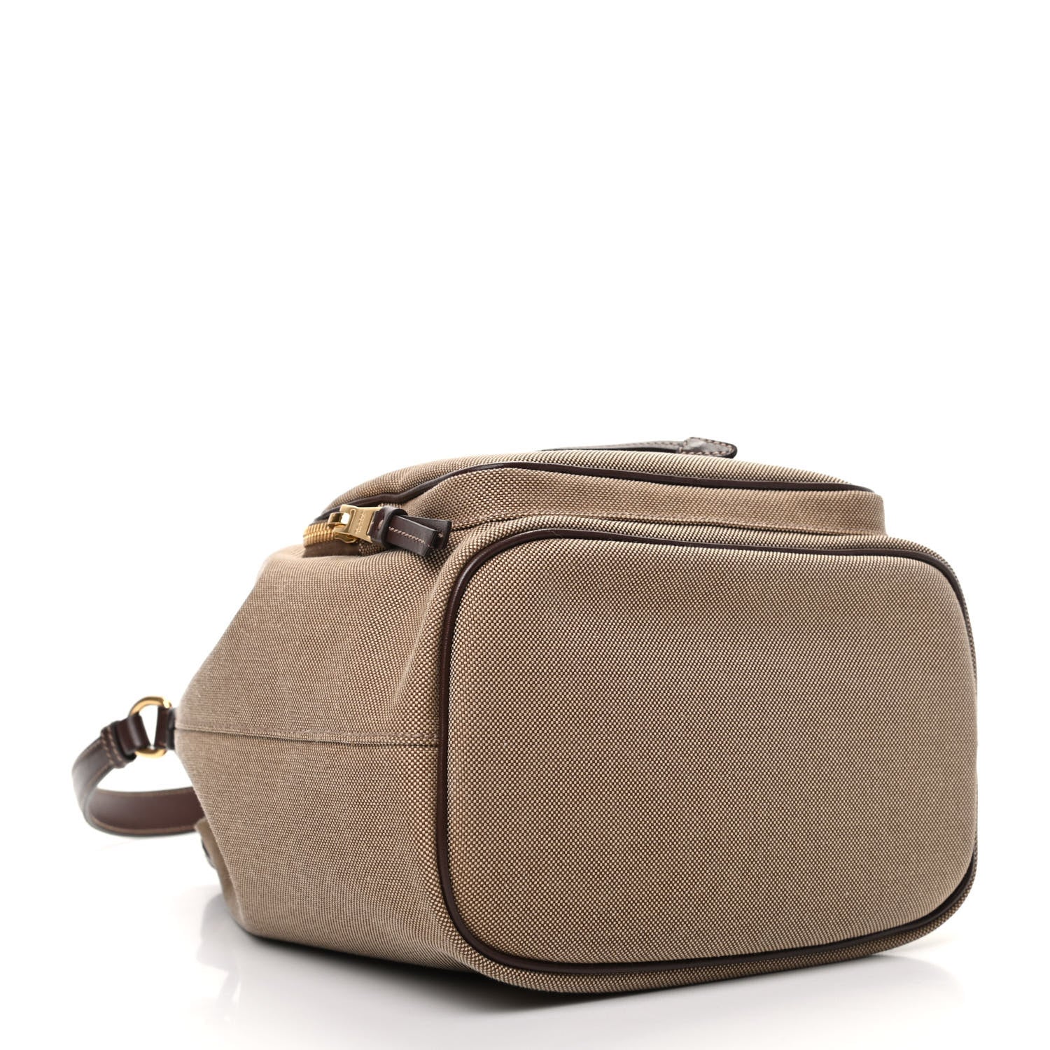Prada Jacquard Logo Mini Bucket Crossbody Bag Corda Bruciato 4 of 10