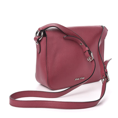 Miu Miu Goatskin Madras Shoulder Bag Peonia 3 of 9
