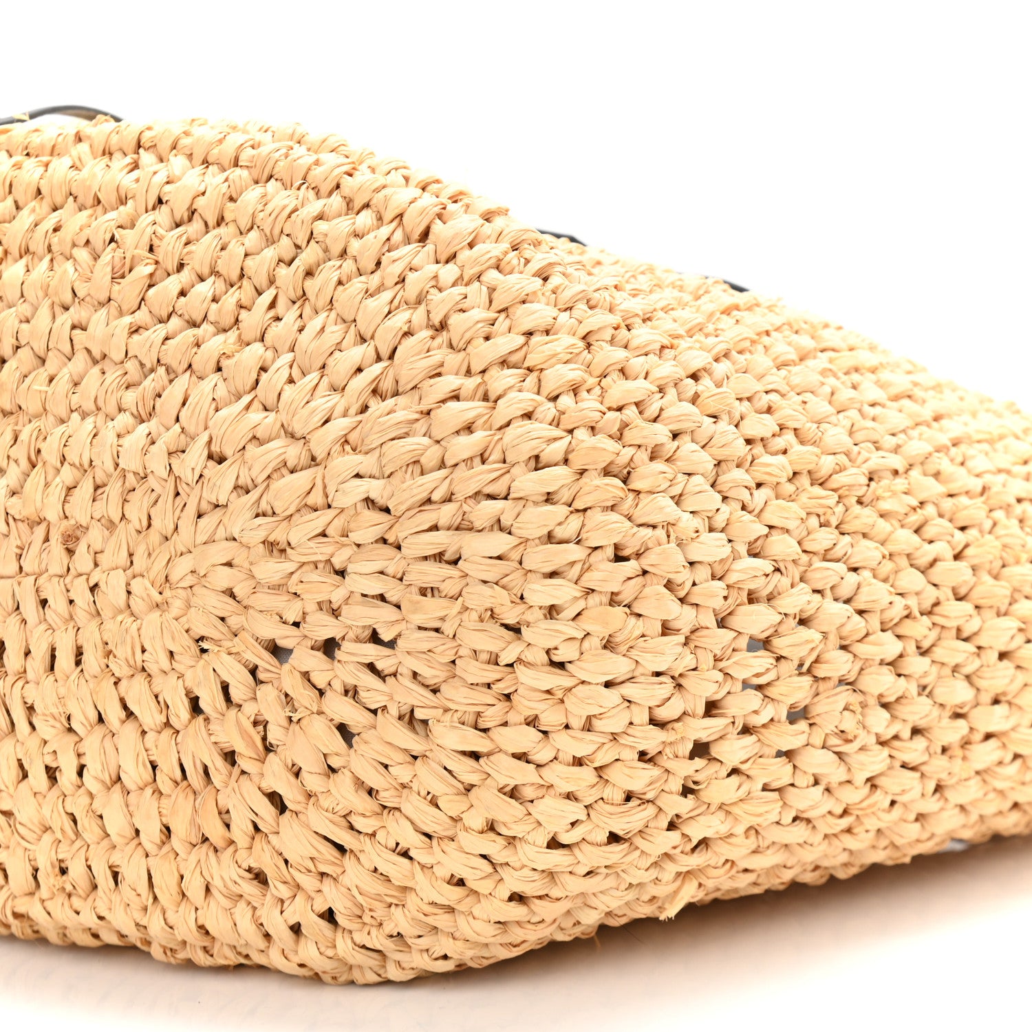 Balenciaga Raffia Calfskin Panier Basket Tote Natural 10 of 12