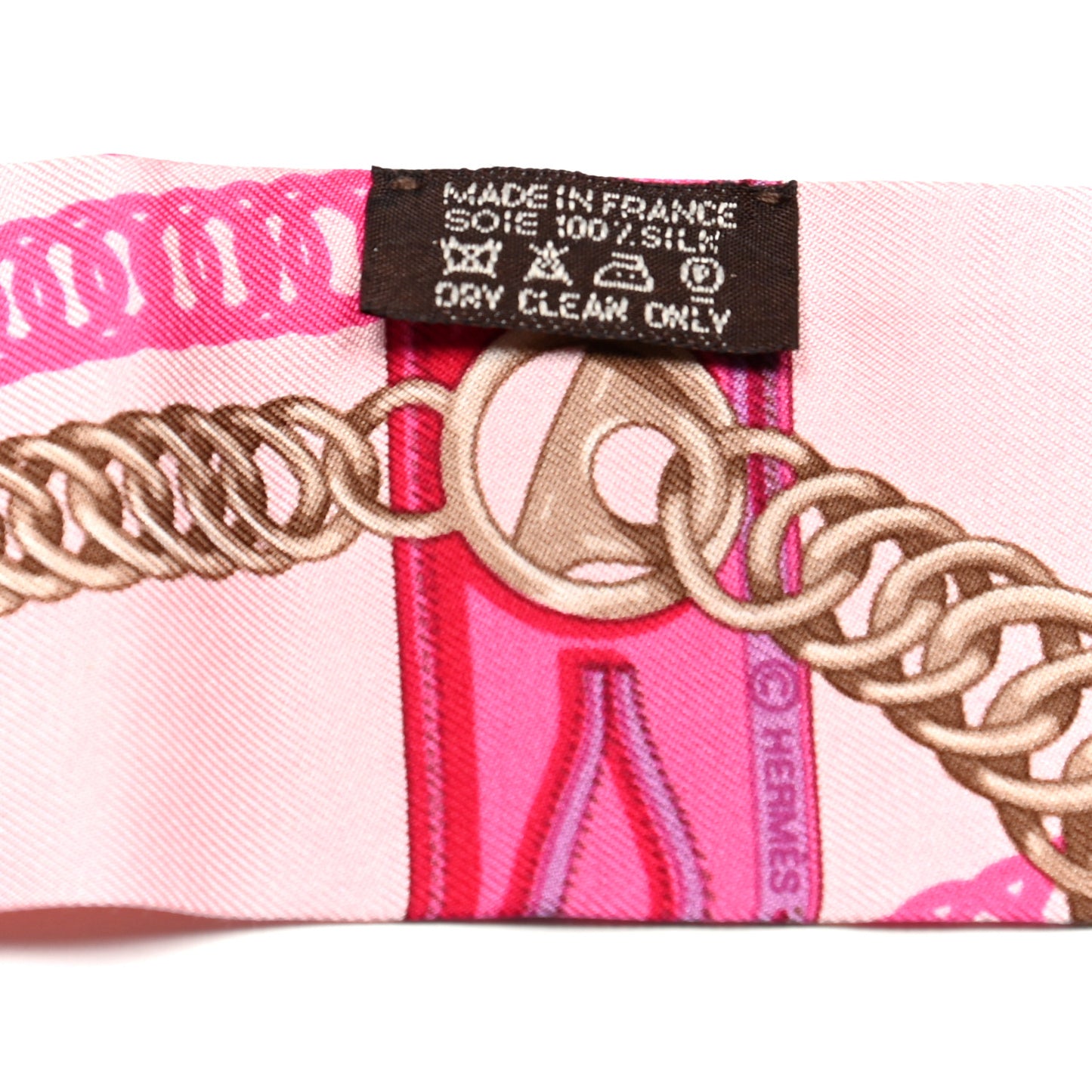 Silk Maillons Twilly Rose Pale Marron Glace Rose