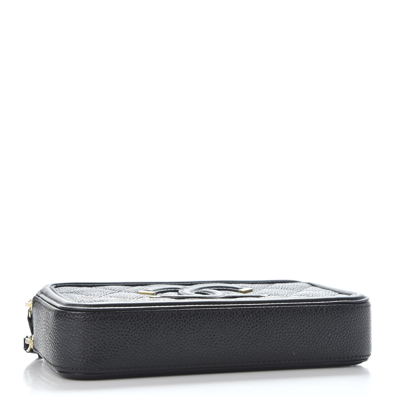 Chanel Caviar Quilted CC Filigree Clutch With Chain Black 3 of 13