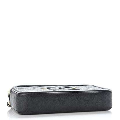 Chanel Caviar Quilted CC Filigree Clutch With Chain Black 3 of 13
