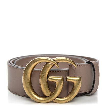 Gucci Calfskin Double G 40mm Belt 90 36 Porcelain Rose 1 of 5