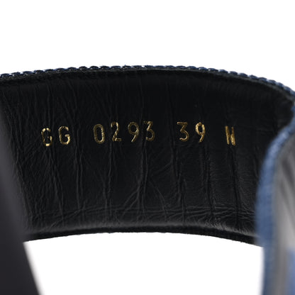 Louis Vuitton Denim Sunset Comfort Flat Sandals 39 Blue 9 of 9