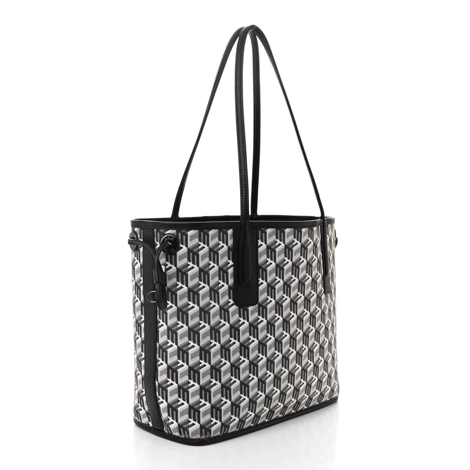 MCM Visetos Small Liz Reversible Shopper Tote Black 5 of 17