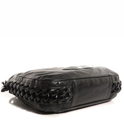 Chanel Calfskin Modern Chain Rhodoid Hobo Black 4 of 7