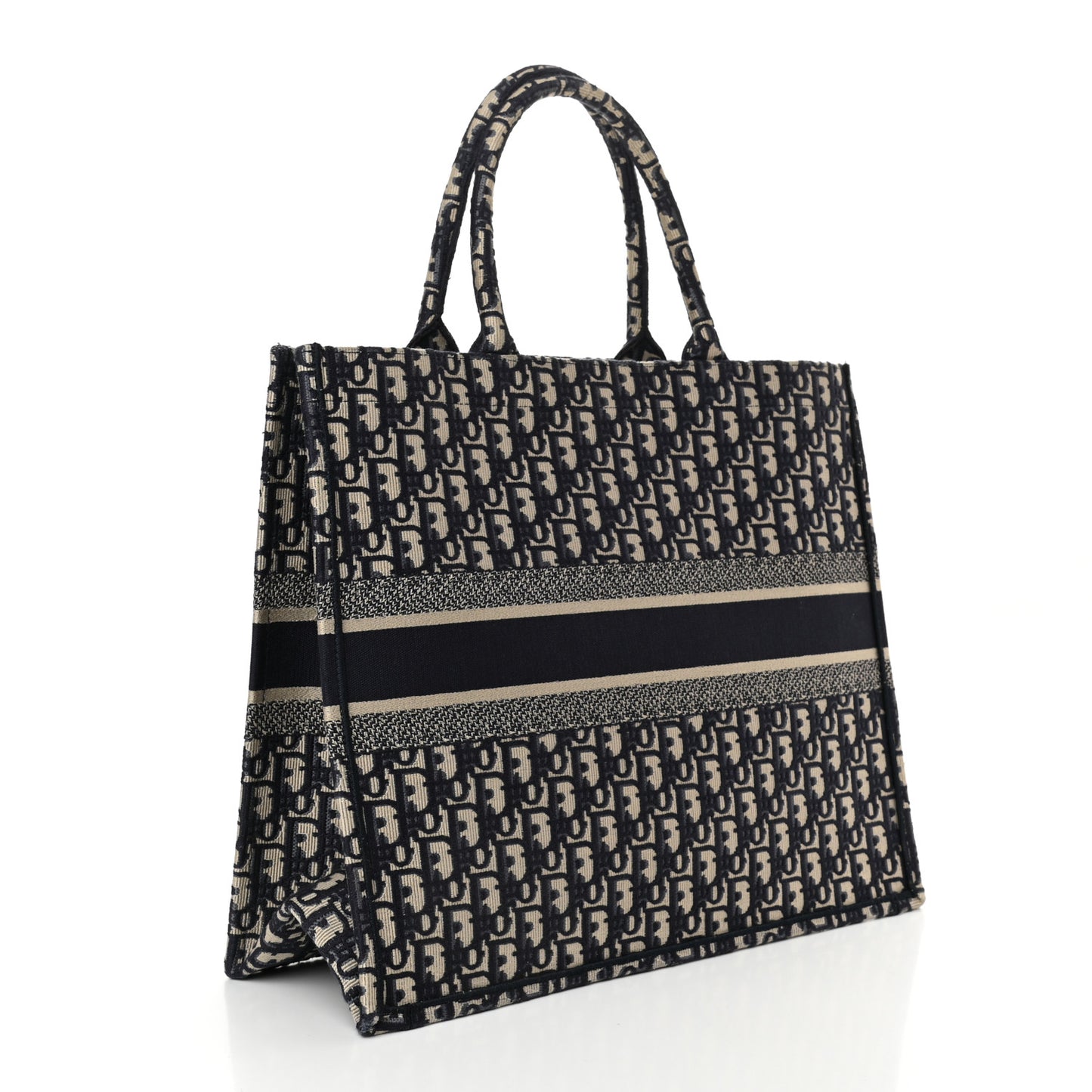 Oblique Large Book Tote Blue Multicolor