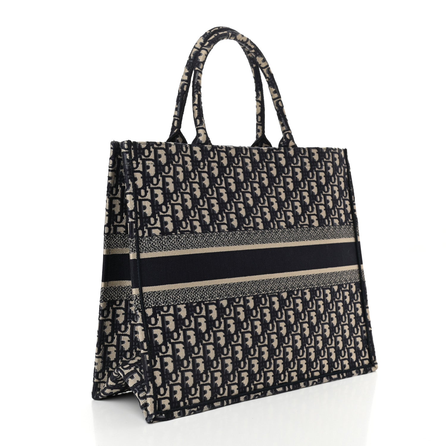 Christian Dior Oblique Large Book Tote Blue Multicolor 2 of 10