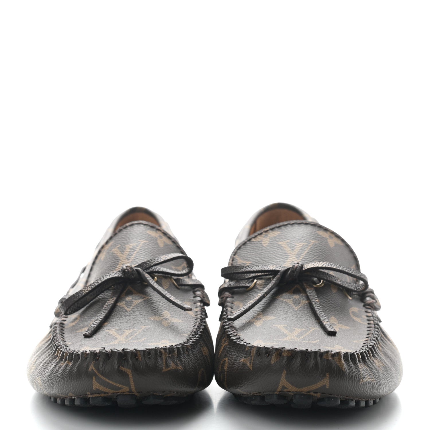 Louis Vuitton Monogram Mens Arizona Car Shoe Moccasin Loafers 8 2 of 9